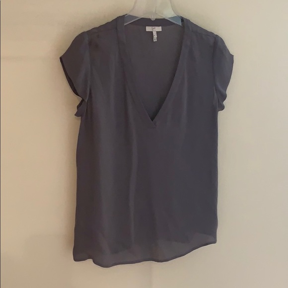 Joie Silk V Neck Tee - Picture 3 of 5